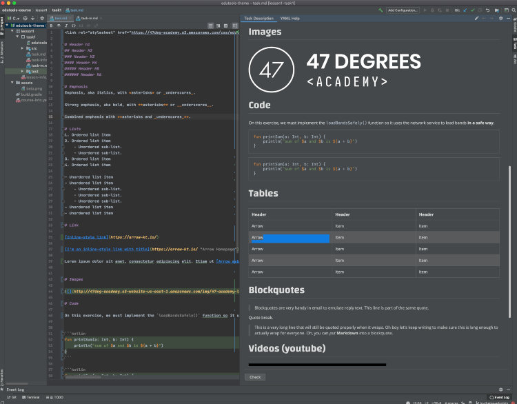Academy Edutools platform