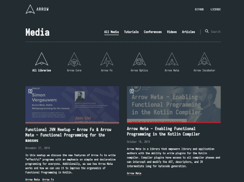 Arrow Media Section