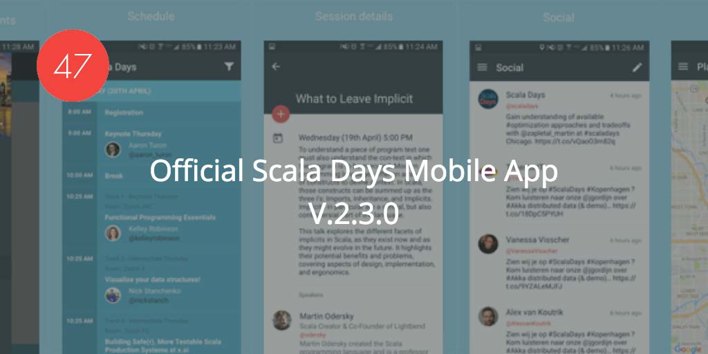 The Official 2017 Scala Days App for Android and iOS
