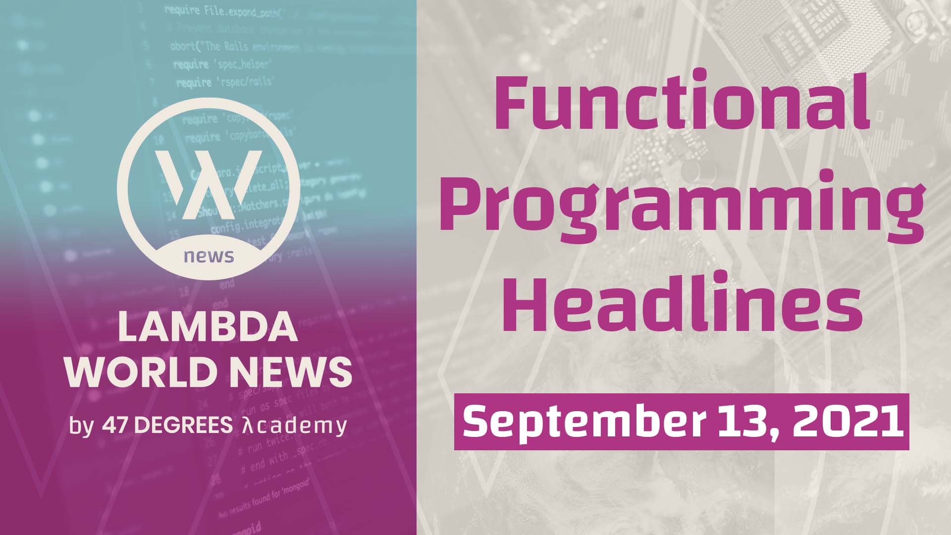 Updates for Swift, Scala, and more FP news | Lambda World News