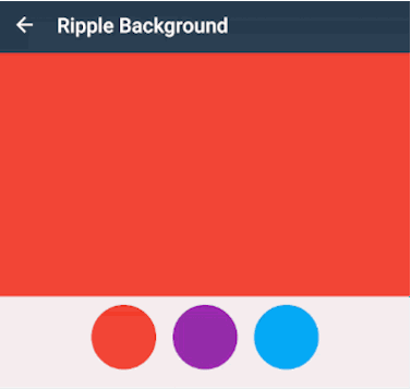 Ripple Background Example