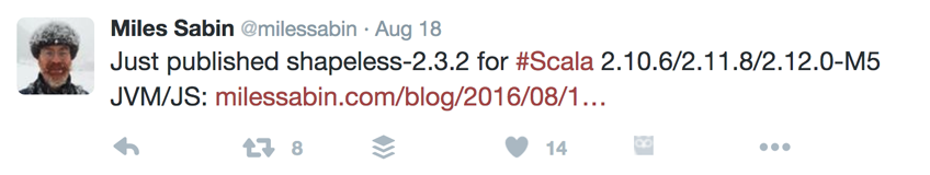 Shapeless 2.3.2