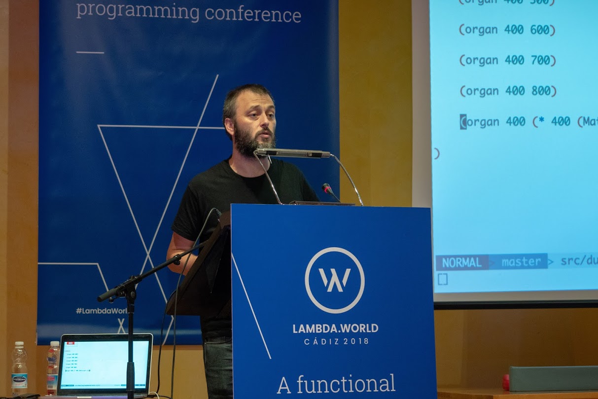 Chris Ford at Lambda World Cádiz 2018